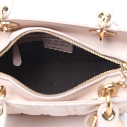 Christian Dior Lambskin Cannage Medium Lady Dior Light Pink 4 of 13