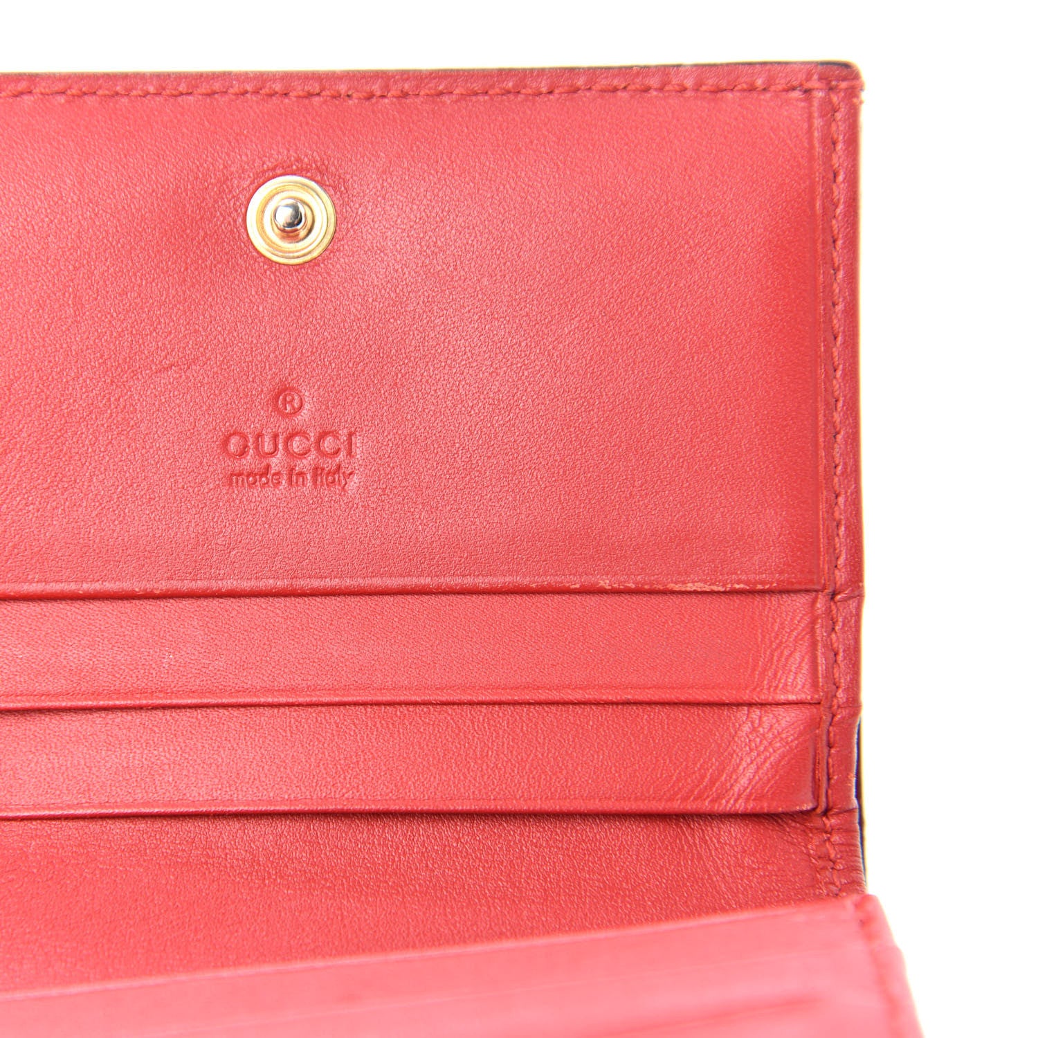 Gucci GG Supreme Monogram Blooms Card Case Beige Blue Navy Hibiscus Red 6 of 7