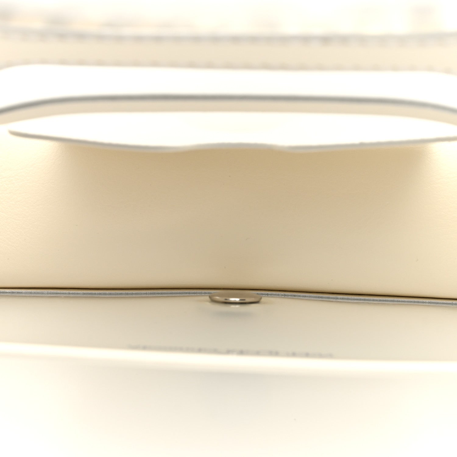 Alexander McQueen Calfskin Polyurethane Mini Jeweled Knuckle Satchel Clear White 5 of 9