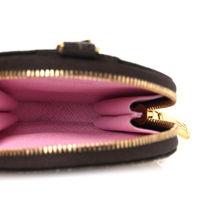Louis Vuitton Monogram 2021 Christmas Animation Japanese Garden Round Coin Purse Wisteria Pink 5 of 7