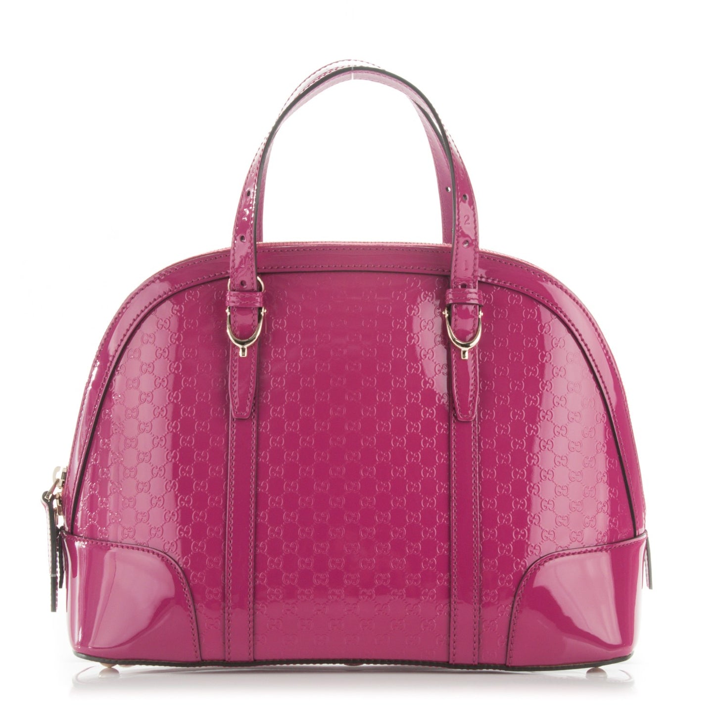 Patent Microguccissima Small Nice Top Handle Dome Bag Bright Bouganville