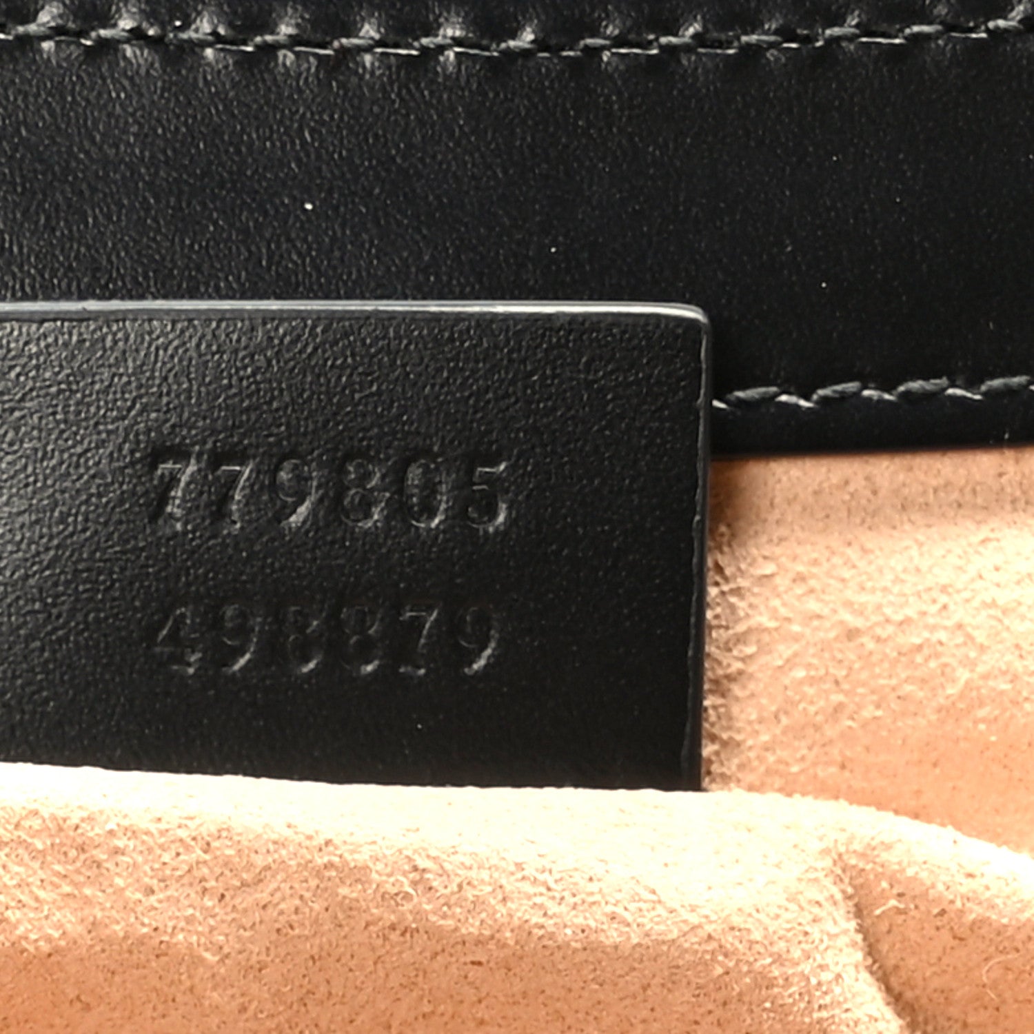 Gucci Guccissima Web Medium Padlock Messenger Shoulder Bag Black 7 of 9