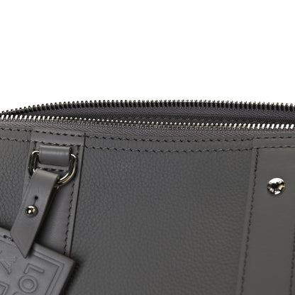 Louis Vuitton Grained Calfskin Aerogram City Keepall Gris 12 of 13