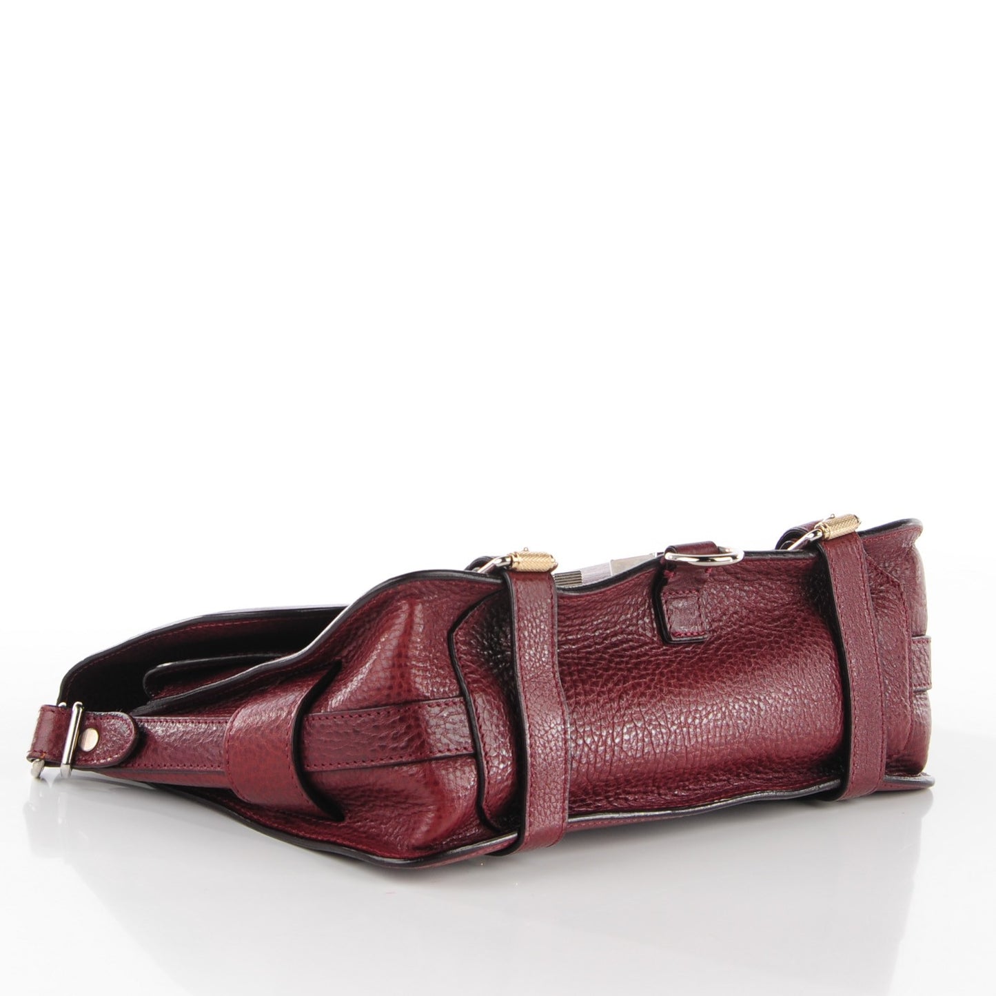 Calfskin PS11 Classic Shoulder Bag Burgundy