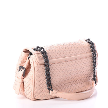 Bottega Veneta Nappa Intrecciato Rialto Shoulder Bag Flamingo 2 of 8