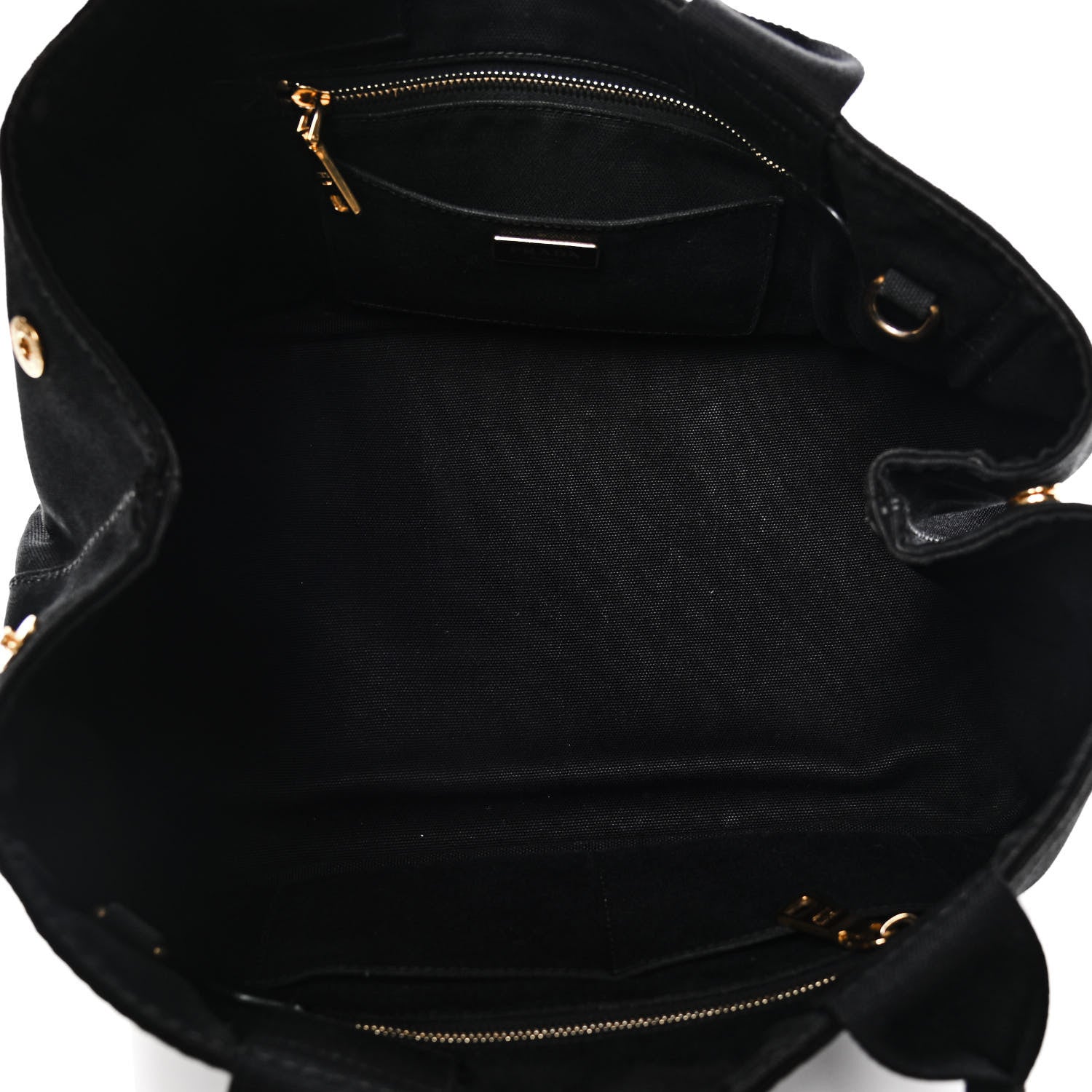 Prada Canapa Logo Tote Black 4 of 8