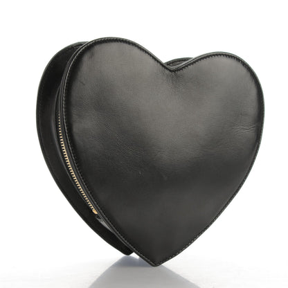 Saint Laurent Lambskin Love Heart Clutch Black 3 of 7