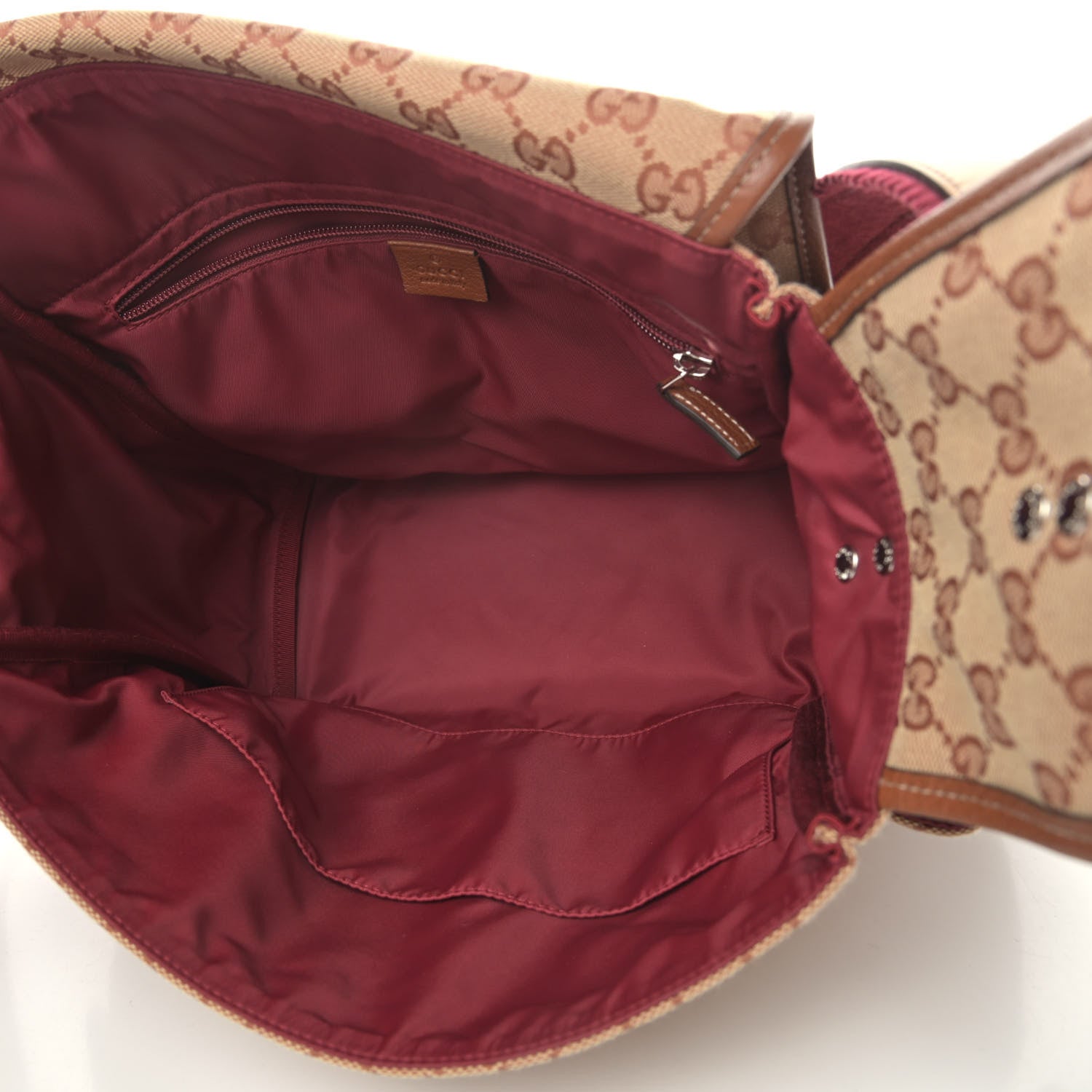 Gucci GG Monogram Diaper Bag Beige Ruggine Natural Antique Rose 5 of 5