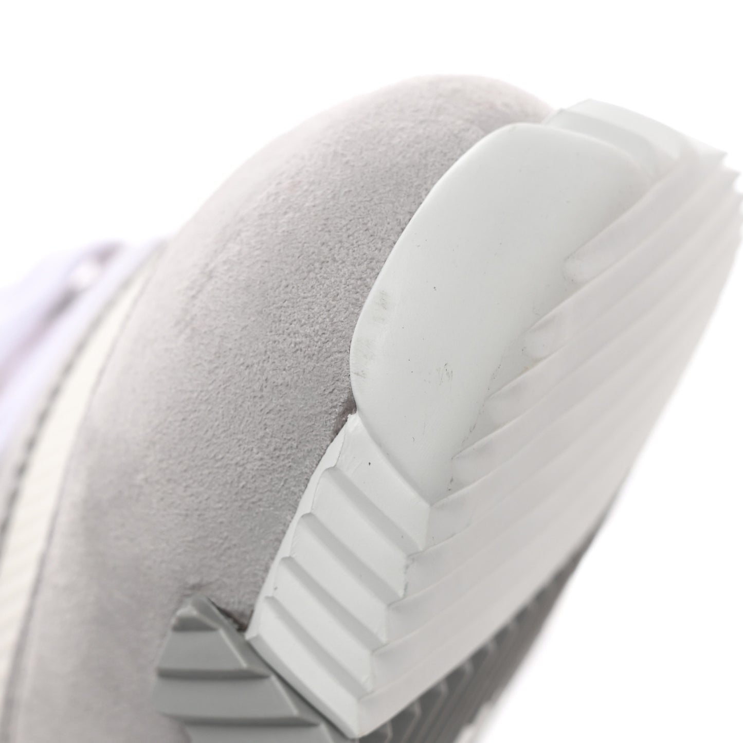 Technical Canvas Suede Goatskin Bouncing Sneakers 37 White Multicolor