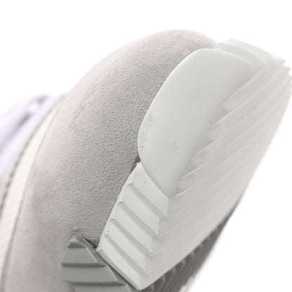 Hermes Technical Canvas Suede Goatskin Bouncing Sneakers 37 White Multicolor 9 of 10
