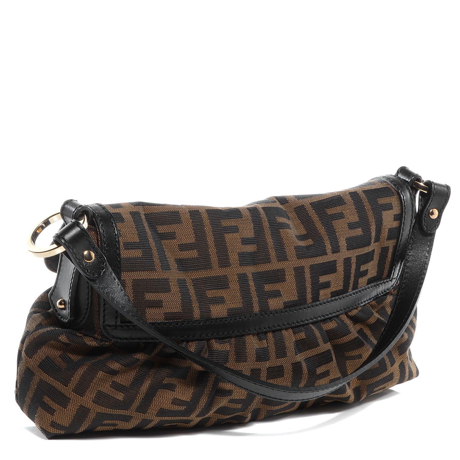 Fendi Zucca Small Chef Shoulder Bag Tobacco 76473 – FASHIONPHILE