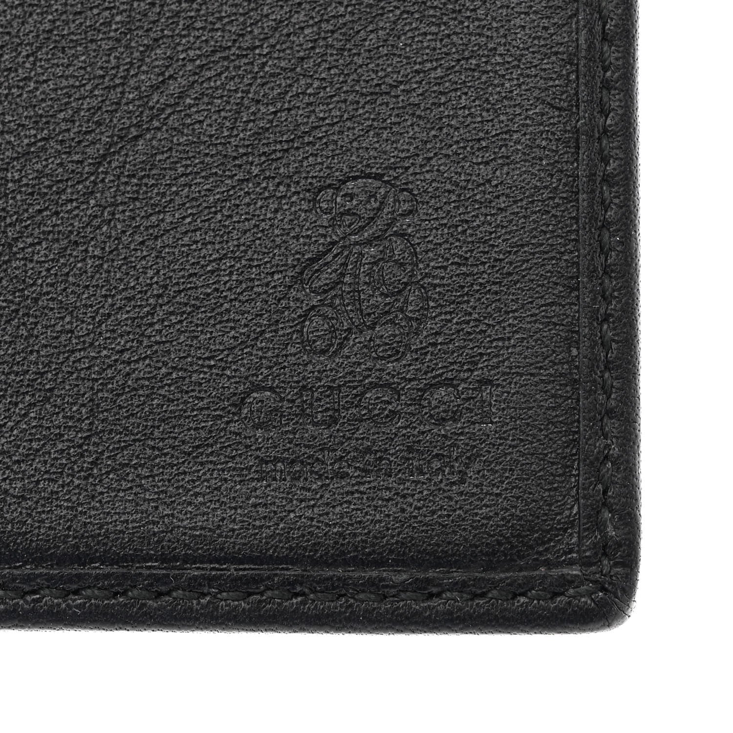 Gucci GG Crystal Monogram Passport Holder Black 6 of 9