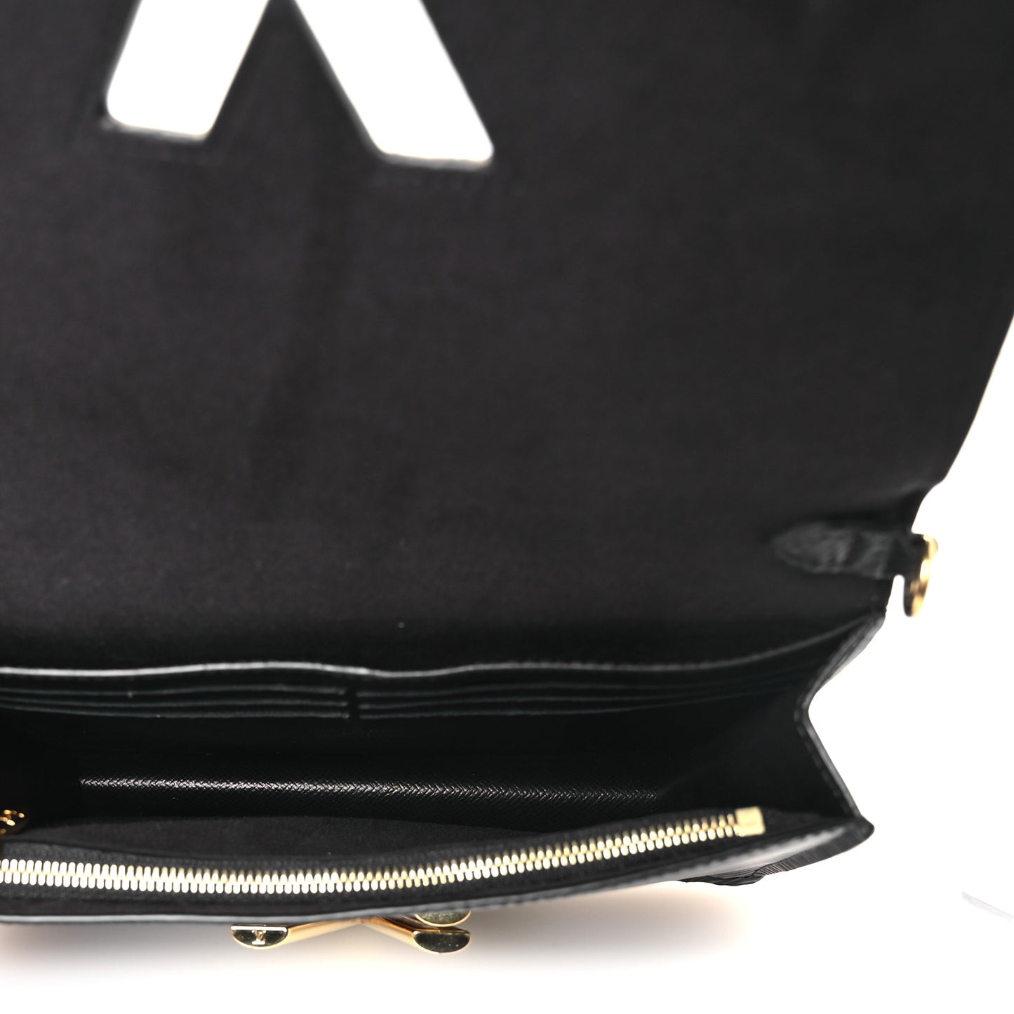 Epi Twist Belt Chain Wallet Black