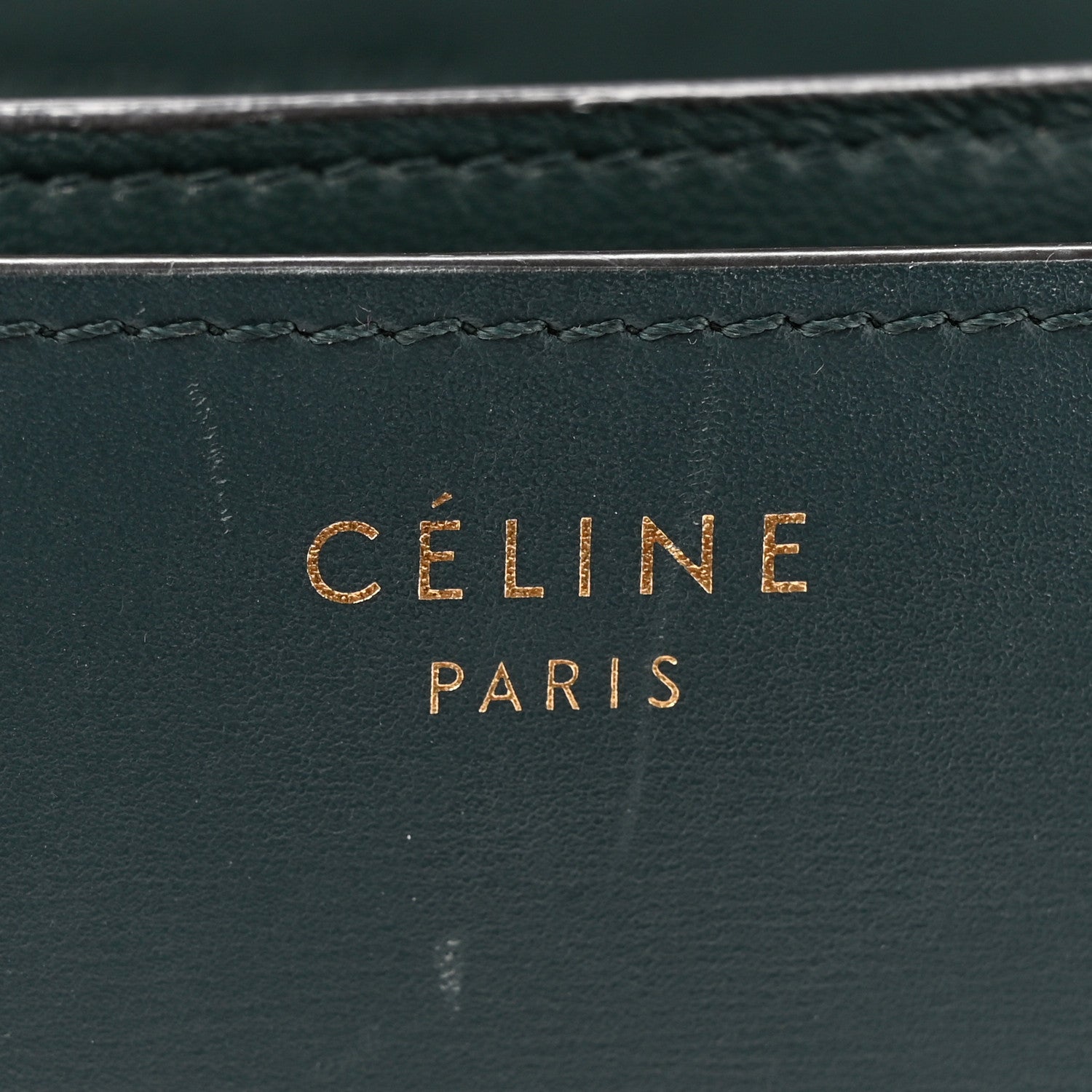 Celine Box Calfskin Medium Classic Box Flap Bag Dark Green 7 of 18