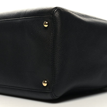 Chanel Calfskin Cerf Executive Shopper Tote Black 12 of 12
