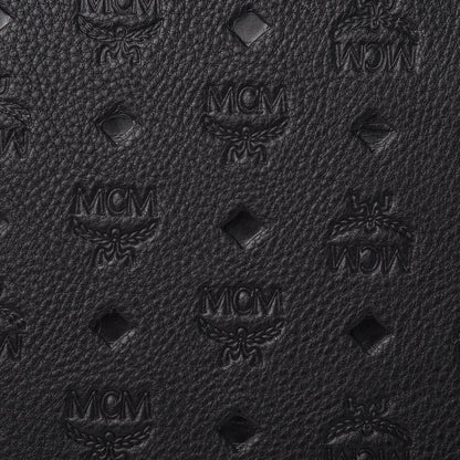 MCM Calfskin Ottomar Monogram Duke Backpack Black 5 of 9