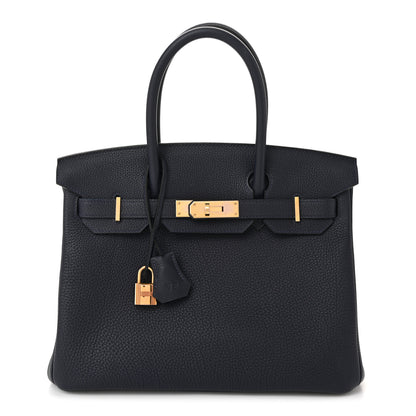 Hermes Togo Birkin 30 Bleu Nuit 1 of 11