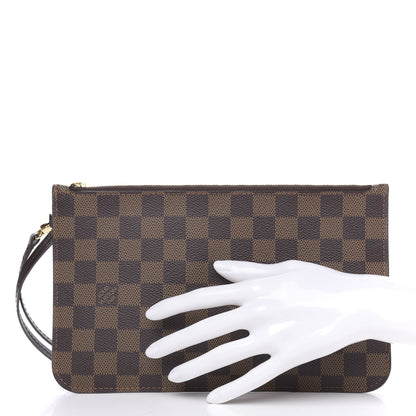Louis Vuitton Damier Ebene Neverfull MM GM Pochette 2 of 7