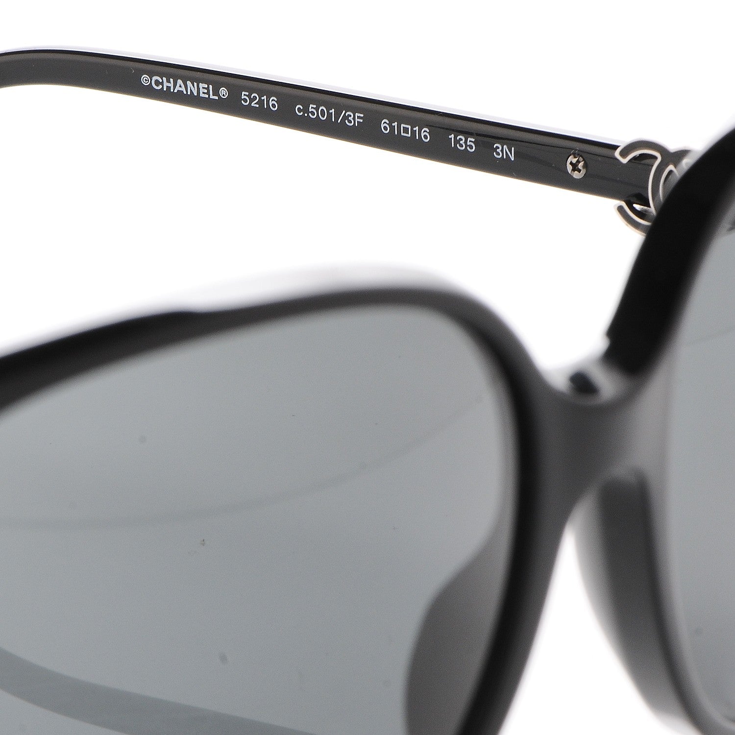 Chanel CC Sunglasses 5216 Black 5 of 8