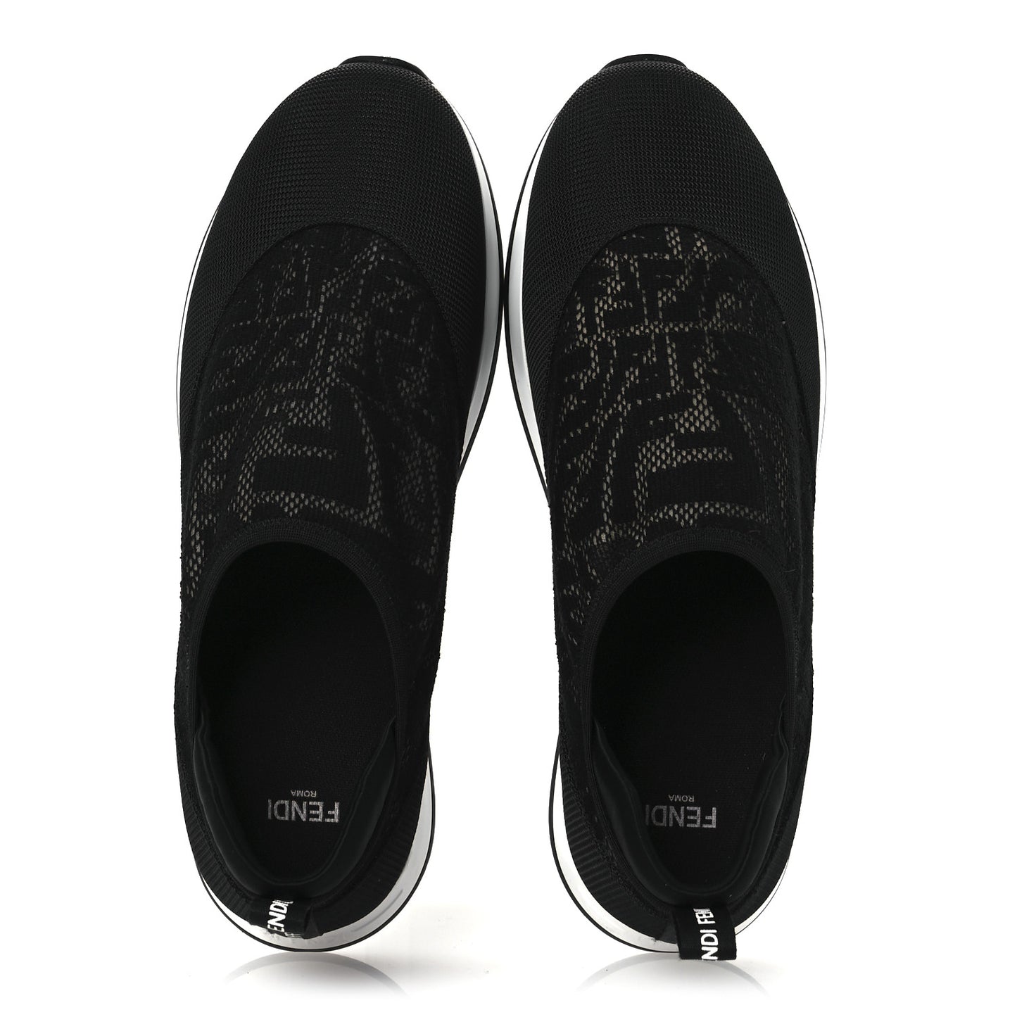 X SARAH COLEMAN Mesh FF Vertigo Runner Slip On Sneakers 39 Black