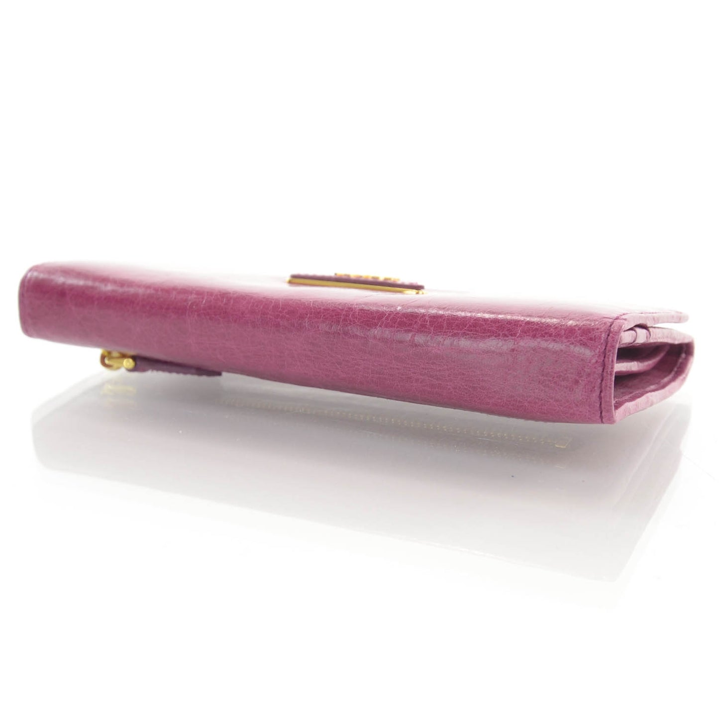 Vitello Shine Flap Wallet Malva