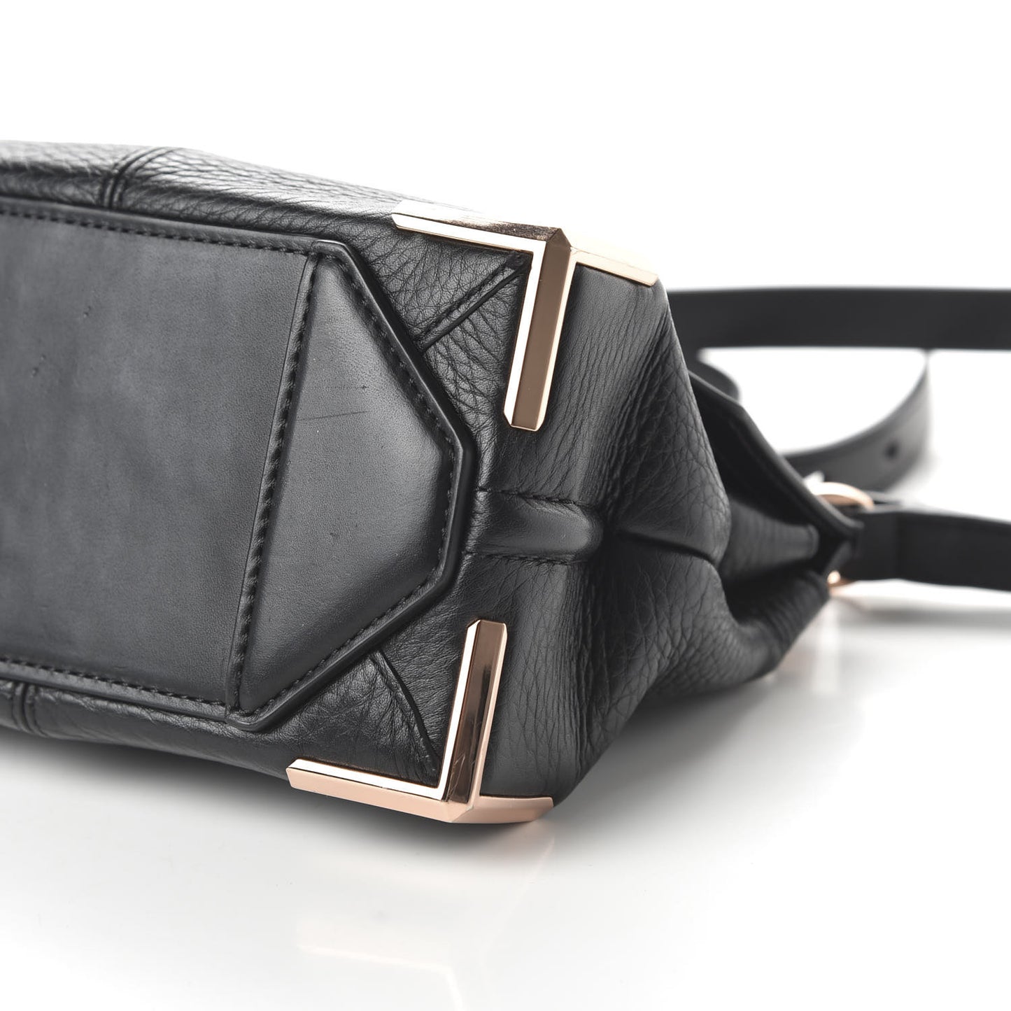 Calfskin Marion Tote Soft Black Rose Hardware