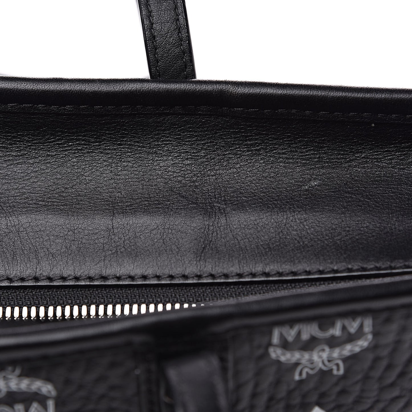 Visetos Medium Anya Zip Top Shopper Tote Black