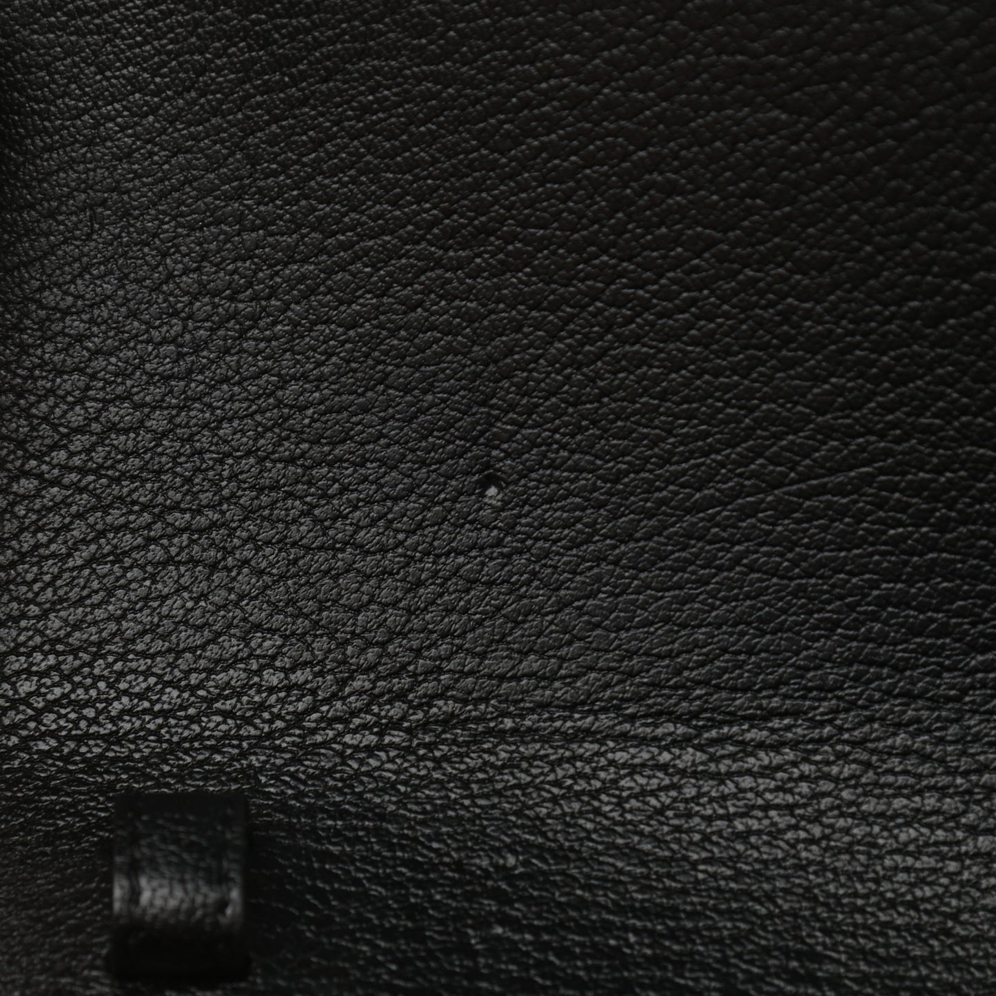 Goatskin Folded Clutch With Strap Black
