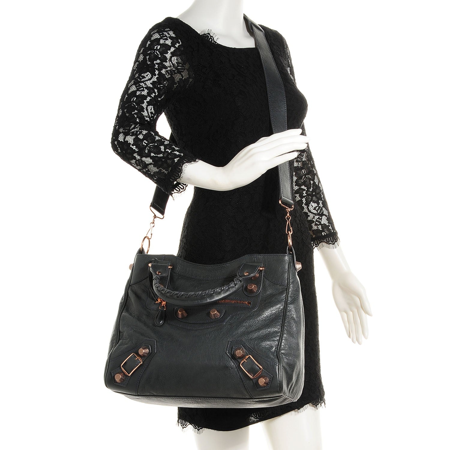 Balenciaga Agneau Giant 21 Rose Gold Hardware Velo Anthracite 2 of 15