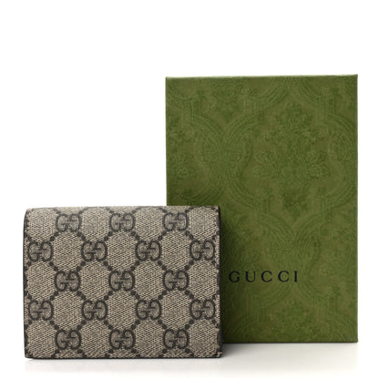 Gucci GG Supreme Monogram Card Case Beige 7 of 7