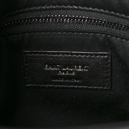 Saint Laurent Lambskin Quilted Monogram Monochrome Small Loulou Puffer Chain Satchel Black 6 of 11
