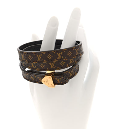 Louis Vuitton Monogram Double Wrap Bracelet 17 2 of 4