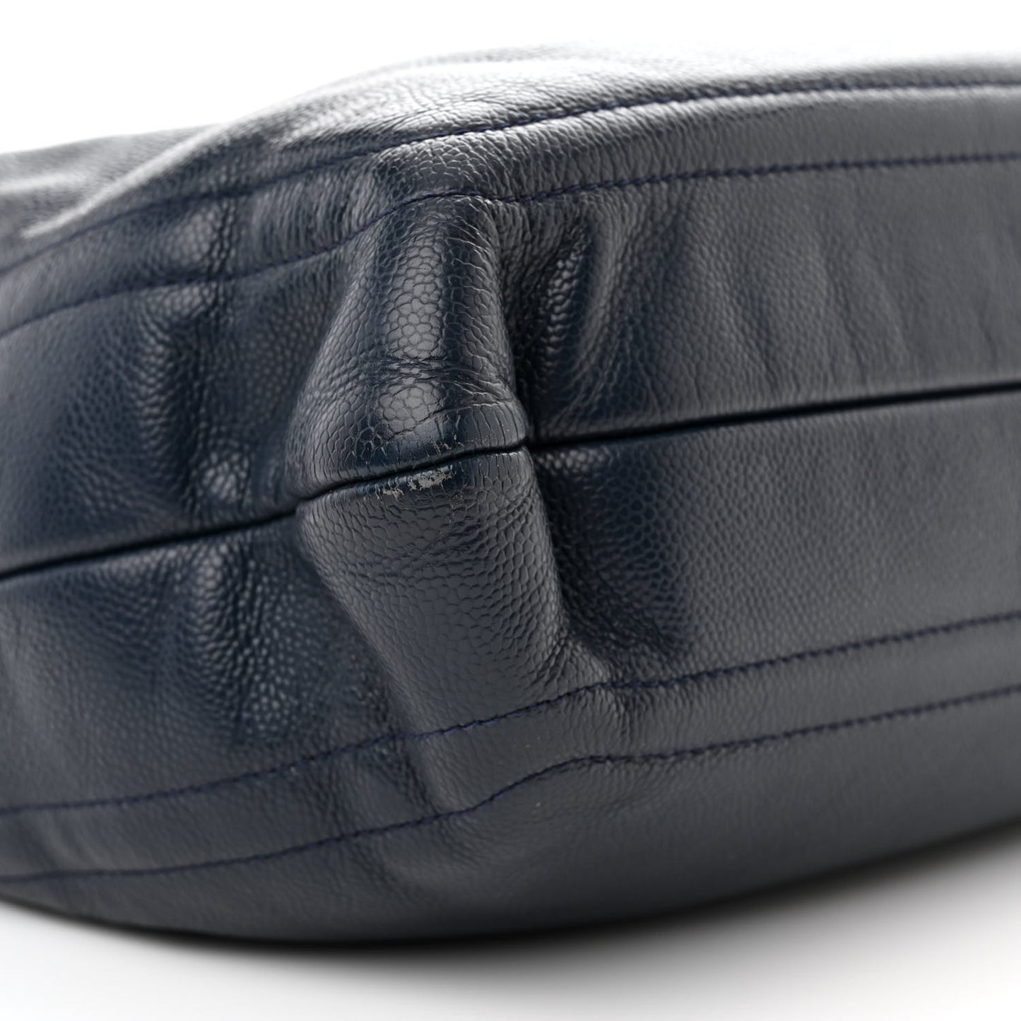 Caviar CC Timeless Shopping Tote Navy