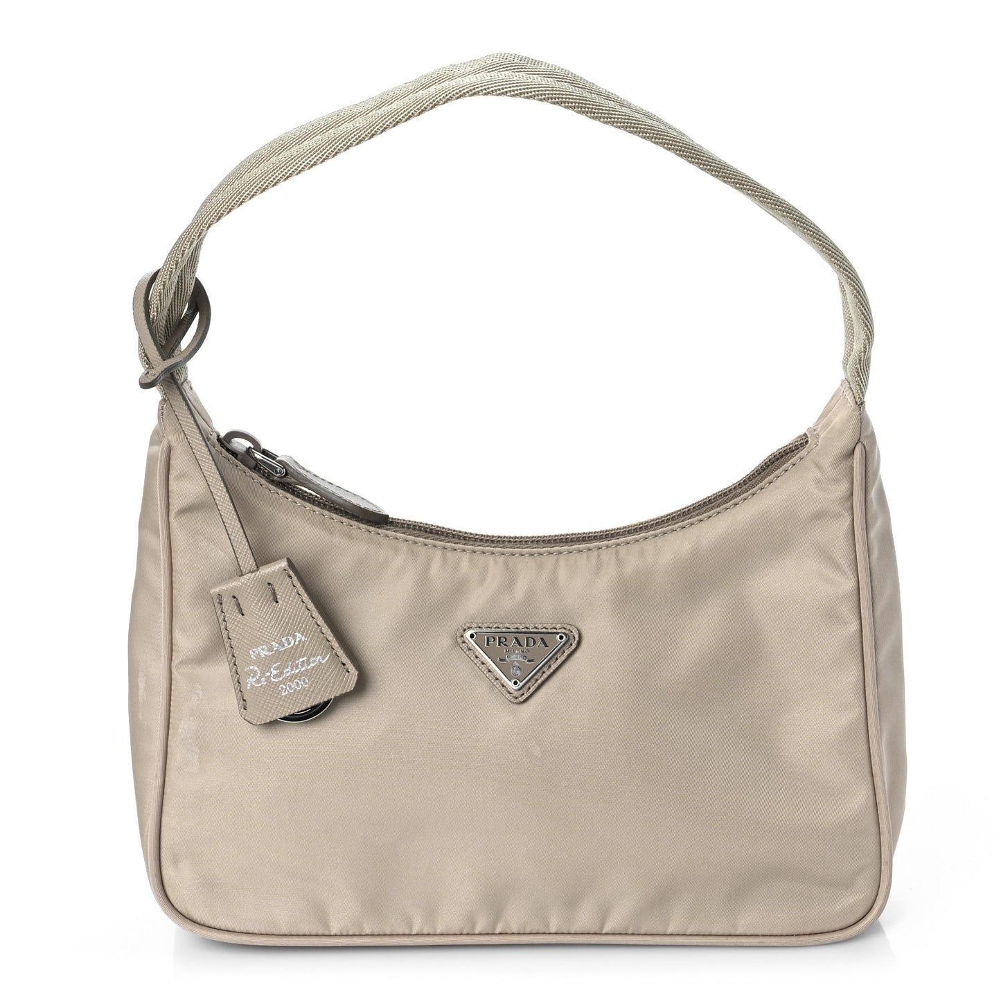 Re-Nylon Saffiano Mini Re-Edition 2000 Bag Deserto