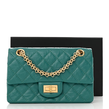 Chanel Aged Calfskin Quilted 2.55 Reissue Mini Flap Green 11 of 11