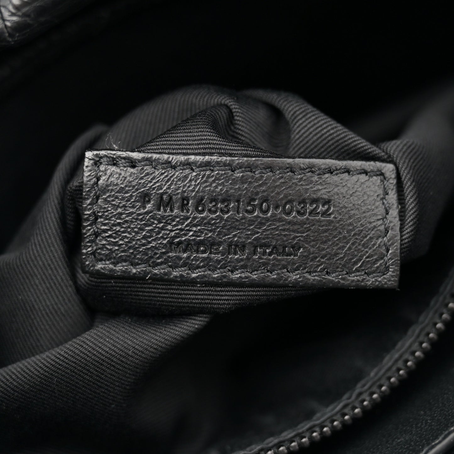 Crocodile Embossed Lambskin Monogram Medium Niki Chain Satchel Black