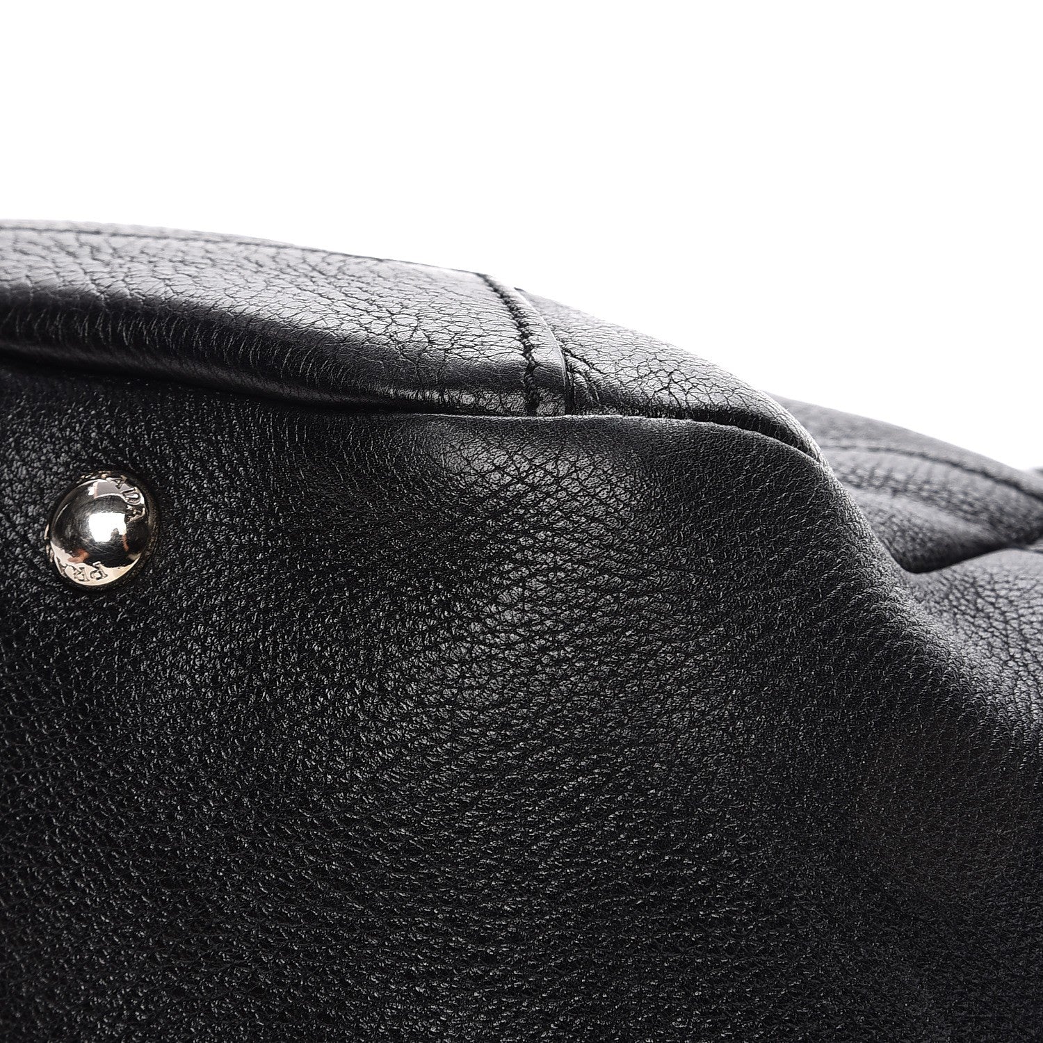 Prada Vitello Daino Side Pocket Hobo Nero Black 16 of 17