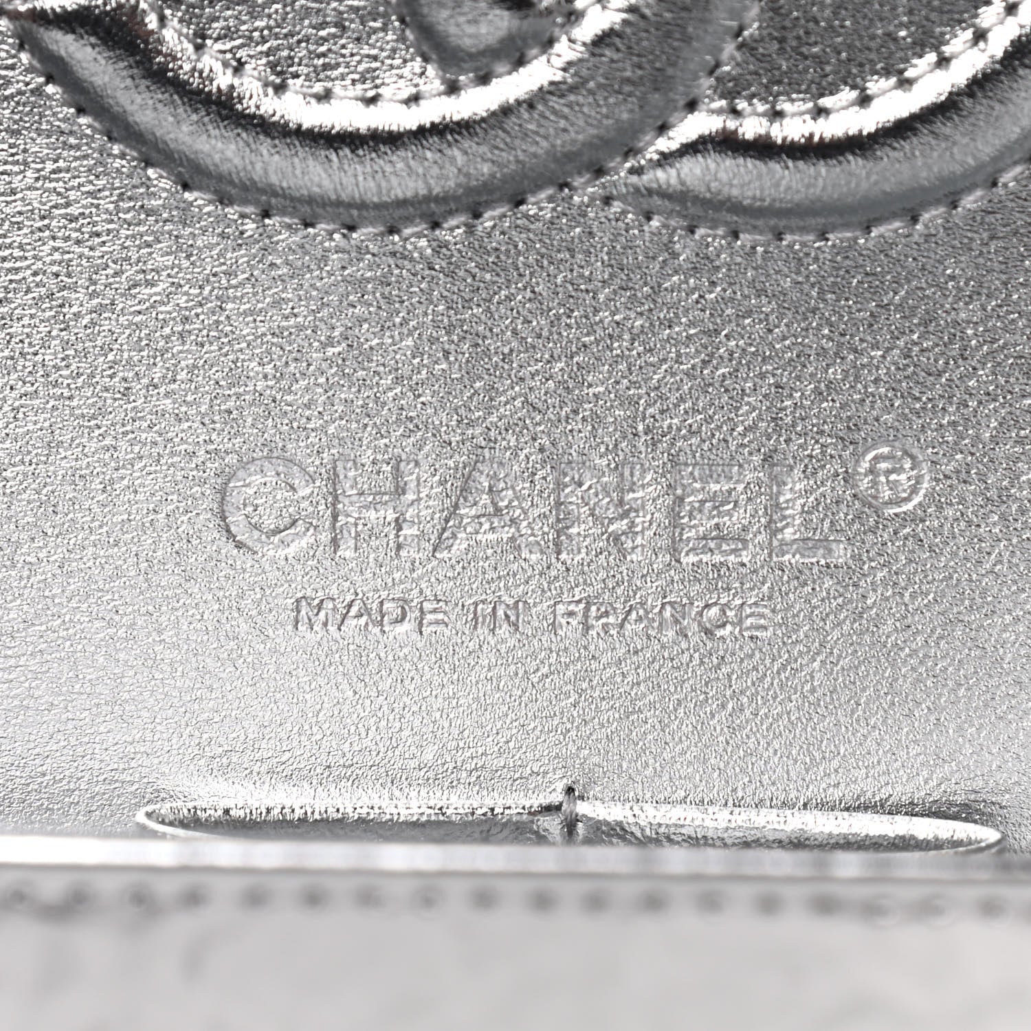 Chanel Hammered Metallic Calfskin Quilted Small Double Flap Silver 5 of 8