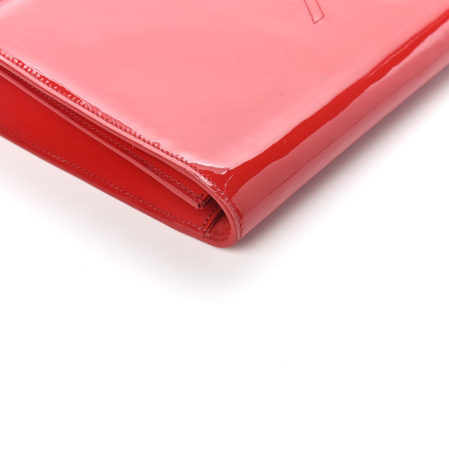 Patent Monogram Large Belle De Jour Clutch Red