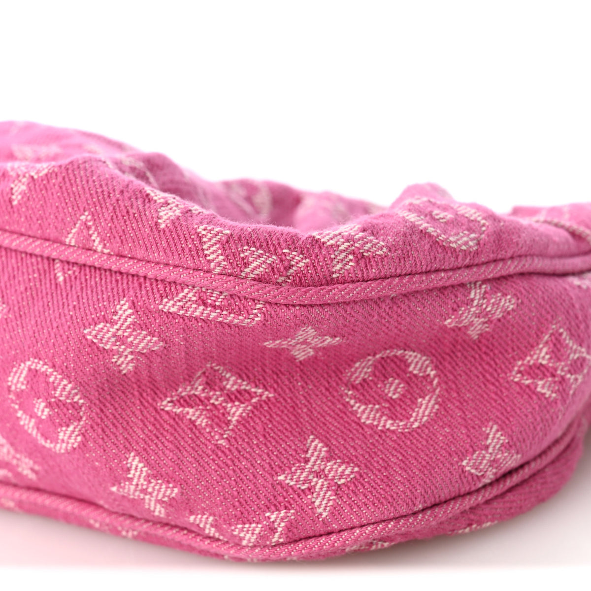 Louis Vuitton Monogram Denim Pochette Valley Fuchsia 8 of 8