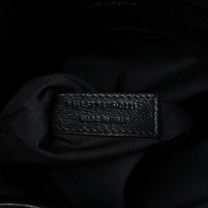 Saint Laurent Lambskin Quilted Medium Loulou Puffer Monogram Chain Satchel Black 8 of 16