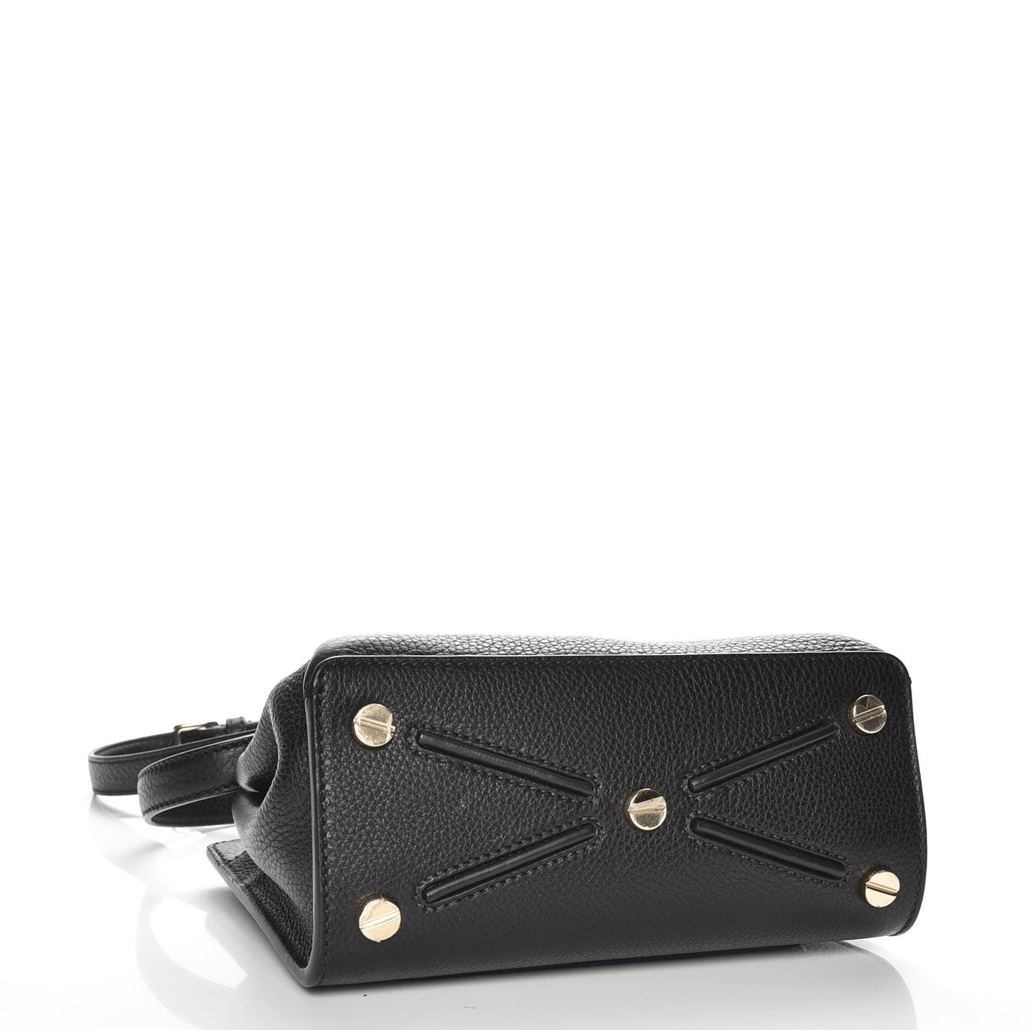 Alce Printed Calfskin Small Joylock Satchel Black