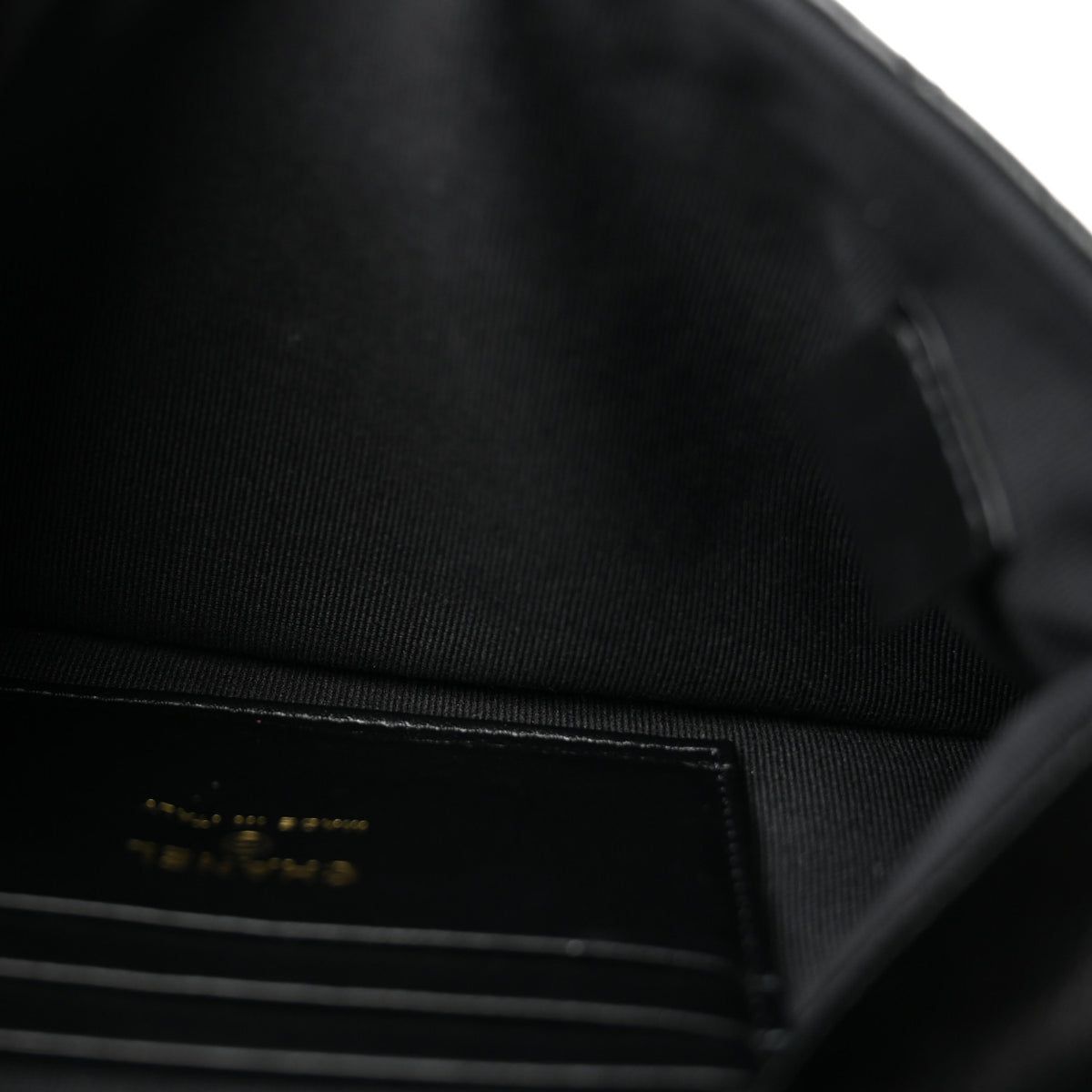 Shiny Lambskin Quilted 31 Clutch Black