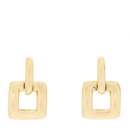 Tiffany 18K Yellow Gold Square Door Knocker Earrings 1 of 4