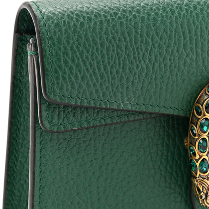 Gucci Dollar Calfskin Crystal Super Mini Dionysus Shoulder Bag Emerald 10 of 11