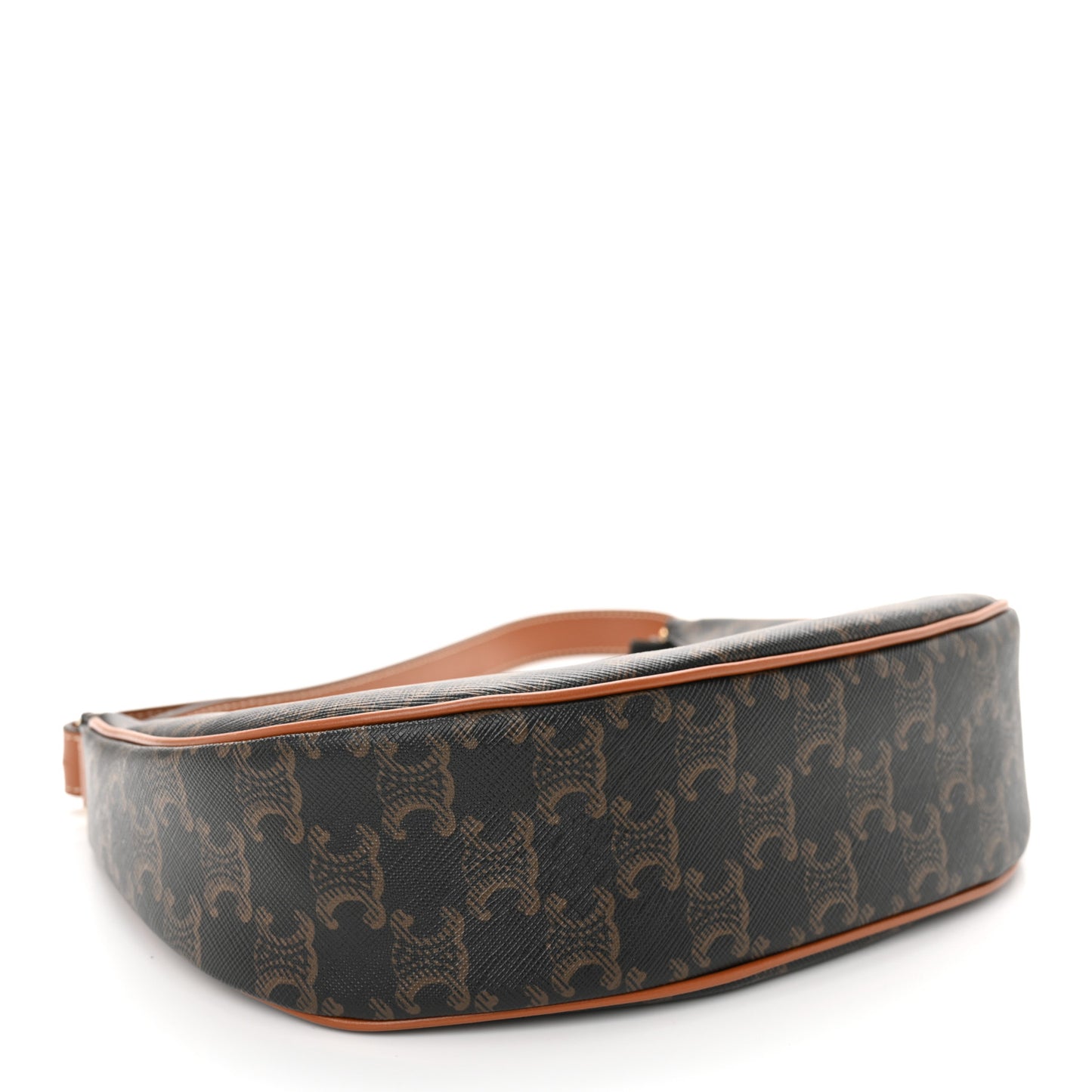 Triomphe Canvas Calfskin Ava Shoulder Bag Tan