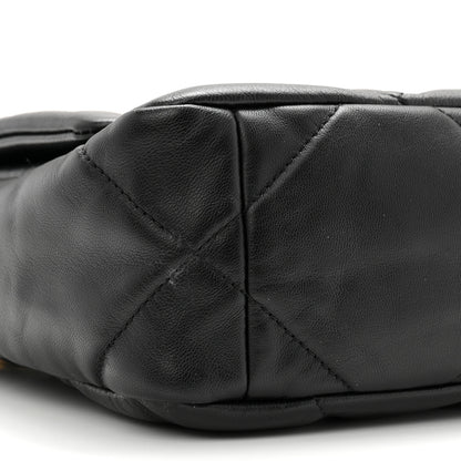 Chanel Goatskin Quilted Medium Chanel 19 Flap Black 9 of 10