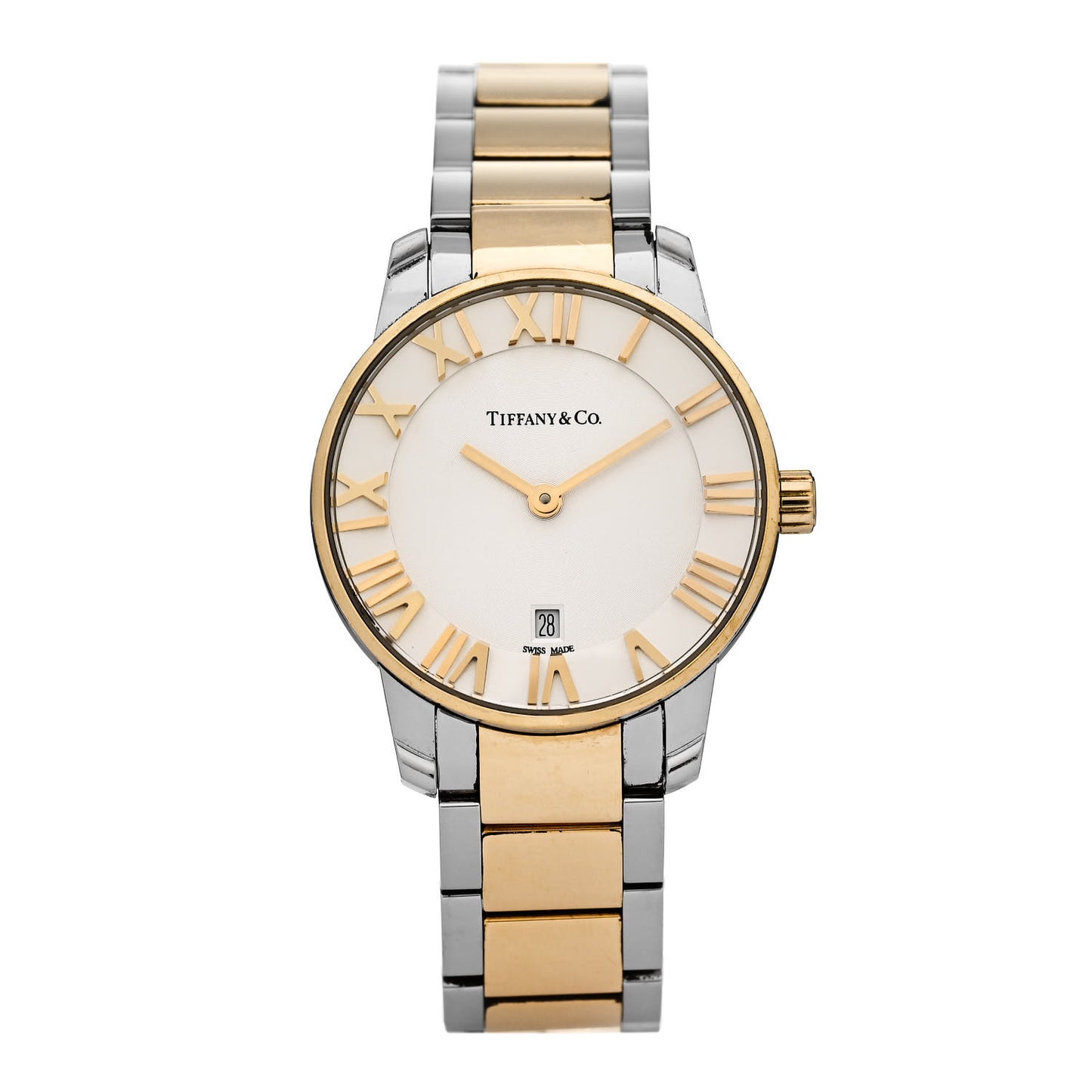 Stainless Steel 18K Yellow Gold 29mm Atlas 2-Hand Quartz Watch