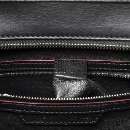 Celine Smooth Calfskin Mini Luggage Black Pink 8 of 9