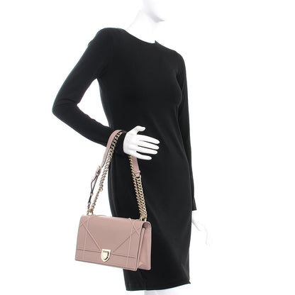 Christian Dior Grained Calfskin Medium Diorama Flap Bag Nude 3 of 9